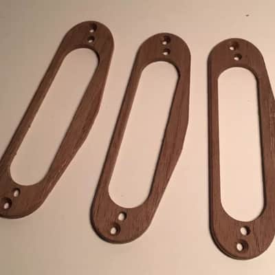 Guilford American Black Walnut Set of 3 Single Coil Pickup Rings image 1