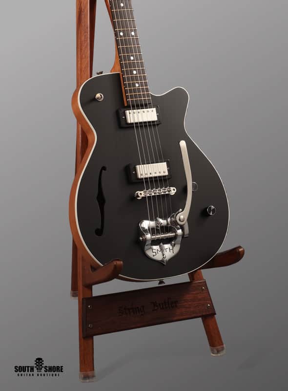 Grez Mendocino F - 2023 - Matt Black w/ Fralin Mini Humbuckers & TK Smith vibrato. NEW (Authorized Dealer) image 1