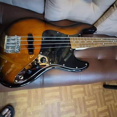 Elegee Custom Fender Jazz Bass 34 inch long scale 2021 Dark Sunburst Bocote 8.8 lbs image 5