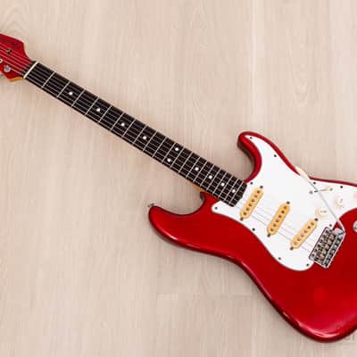 1991 Fender Order Made Stratocaster '62 Vintage Reissue Candy Apple Red + Headstock, Japan MIJ Fujigen image 12