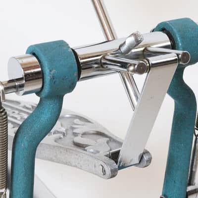 Slingerland AA Bass Drum Pedal, Ball Bearing Action, Scroll Footboard, Blue Textured Finish - 1959 to '60 image 11