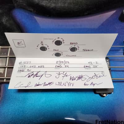 Spector USA NS-2 4-String Bass 1.5" Blue-Purple Colorshift Finish EMG PJX 9v HAZ 8.78lbs NS2 #1527 image 5