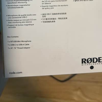 RODE NT-USB Mini USB Desktop Condenser Microphone 2020 - Present - Black image 3