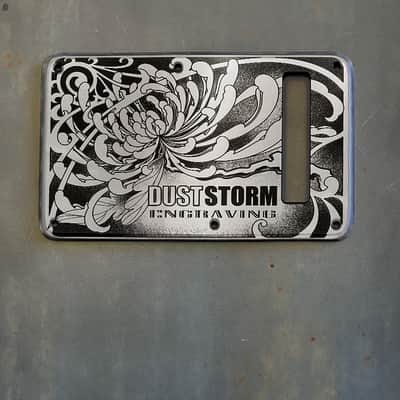 American Flag Pickguard & Tremolo Cover in Gun Metal Gray Acrylic Mirror for Fender Stratocaster SSS, HSS, HSH Setups Available image 9