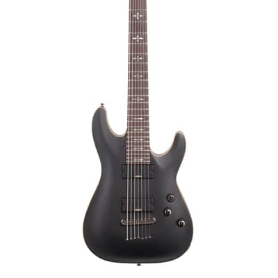 Schecter Demon 7 Electric Guitar Aged Black Satin image 2