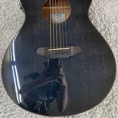Breedlove Rainforest S Concert Abyss CE African Mahogany Acoustic Electrc Guitar image 3
