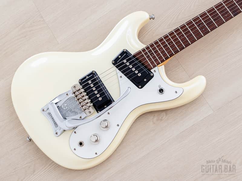 1990s Mosrite Ventures Excellent Model 3/4 Size Body w/ Full Scale Pearl White, Japan Kurokumo image 1