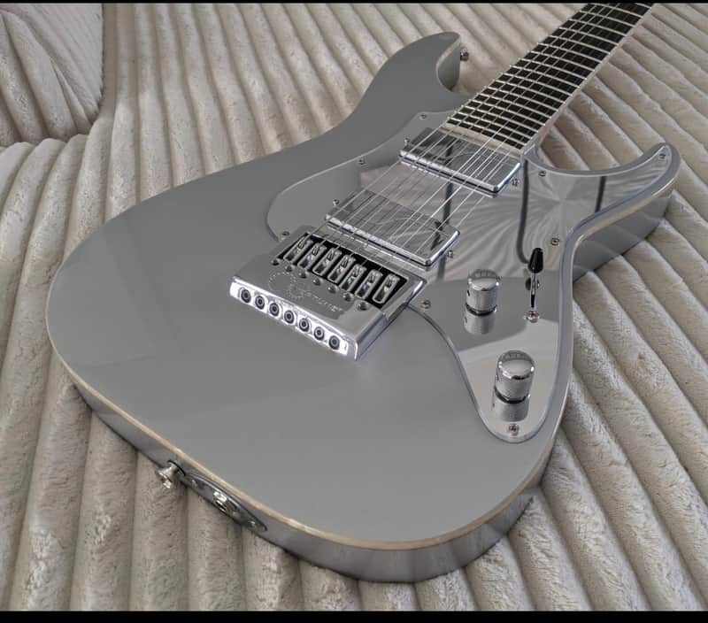 ESP LTD KS M-7 Evertune Ken Susi Signature 2016 - Present - Metallic Silver image 1