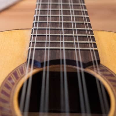 Ronroco by Luthier Arnold Hennig very playable, case, strap, 6 sets of strings. 2019 Walnut image 6