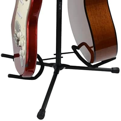 Gator Frameworks Adjustable Double Guitar Stand; Holds Two Electric or Acoustic Guitars GFW-GTR-2000 image 1