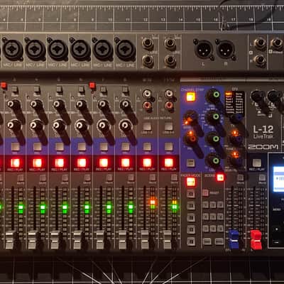 Zoom LiveTrak L-12 Digital Mixer / Recorder 2010s - Grey / Blue image 4