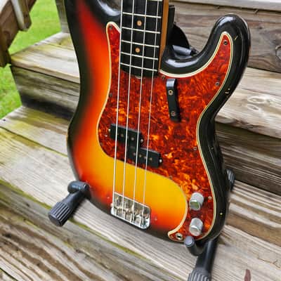 1965 Fender Precision Bass Electric Guitar 100% Original image 8