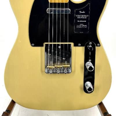 Fender Vintera II 50S NOcaster Electric Guitar Maple Black Guard Blonde Serial#:23077867 image 1