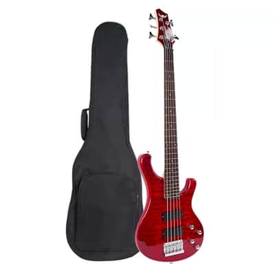 Bullfighter Water ripple 5-string bass electric bass guitar - Red image 1