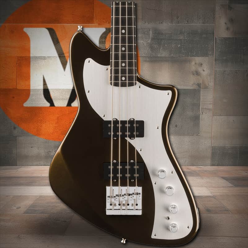 Fender American Ultra II Meteora Bass, Ebony Fingerboard, Texas Tea image 1
