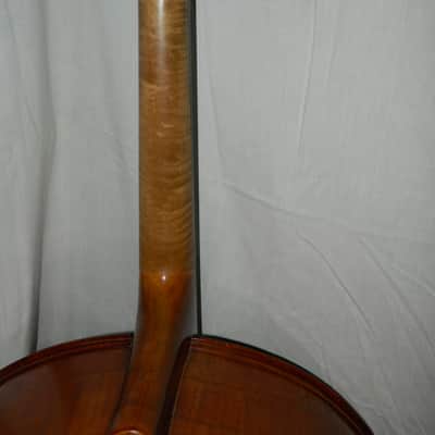 Tyrolean made String Bass circa 1900. Unique Cello shape image 13