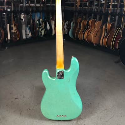 Wilco Loft Sale - Fender Custom Shop 64 Precision Bass Relic Seafoam Sparkle Owned by Jeff Tweedy image 6