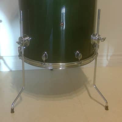 VTG MAPEX 16"x16" Emerald Green Floor Tom Drum - Maple Pro M - Gorgeous Clean image 8