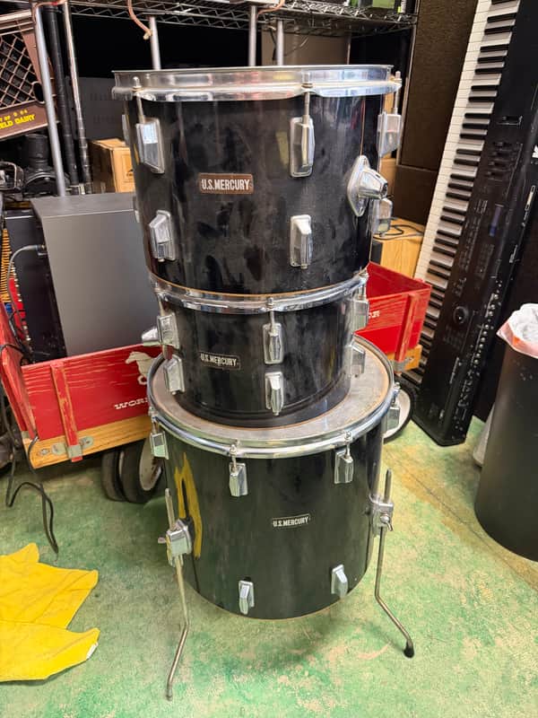 U.S. Mercury Black drum set - Black image 1