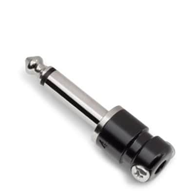10-Pack SquarePlug SPS4BK Compact Soldered Straight 1/4'' Plug, Black