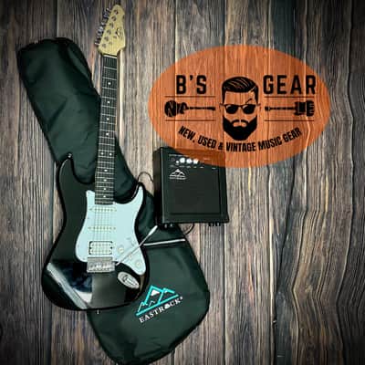 East Rock 39 inch Full Size Electric Guitar Kit for Beginner Starter with 10w Amplifier, Bag, image 7