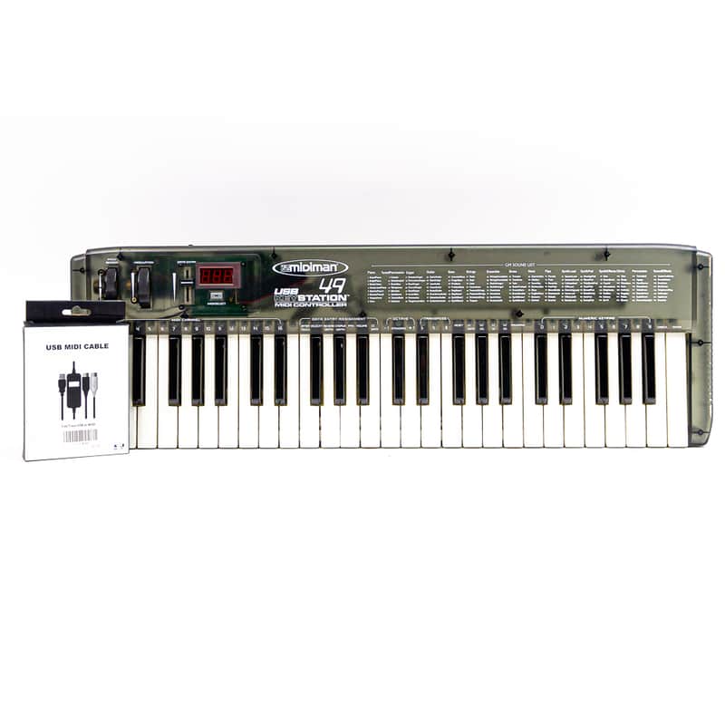 M-Audio MIDIman USB 49 with USB MIDI Cable – Classic MIDI Keyboard Controller Bild 1