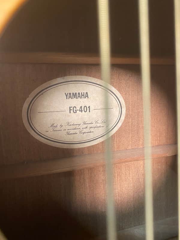 Yamaha FG-401 Acoustic Guitar - Made In Taiwan | Reverb