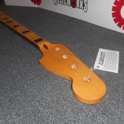 Allparts Fender Licensed Black Bound Neck For Jazz Bass, Tinted Finish, #JMF-BB image 2