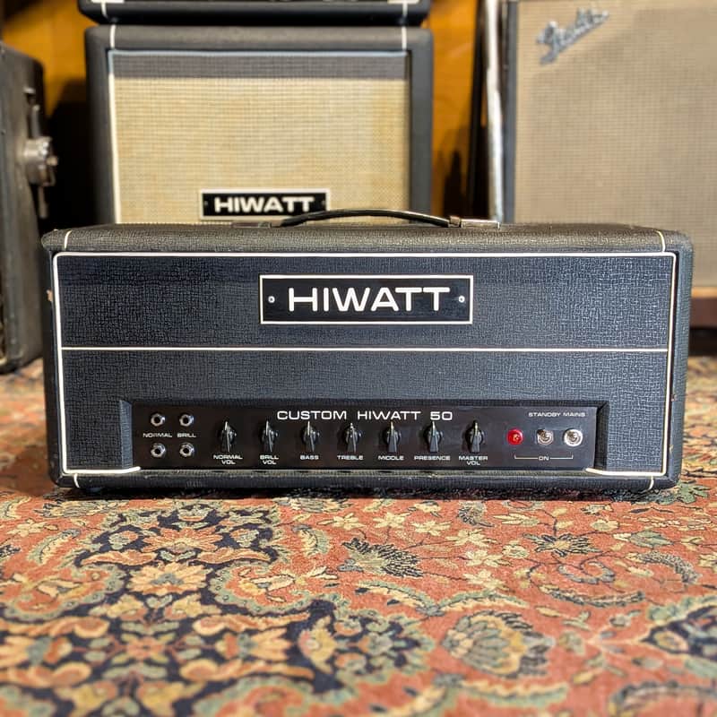 Hiwatt Custom 50 DR504 - 1974 - Black image 1