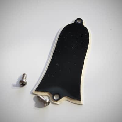 Gibson Truss Rod Cover Authentic Vintage Part Circa-1960-Black Plastic image 1