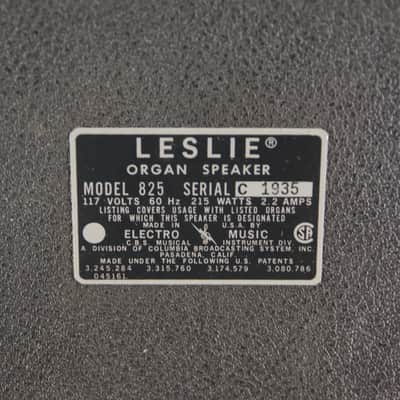 Leslie 825 Guitar/Organ Spinning Speaker with Combo Preamp & Cable image 5