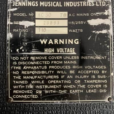 Vox ac30  1964 - black image 10