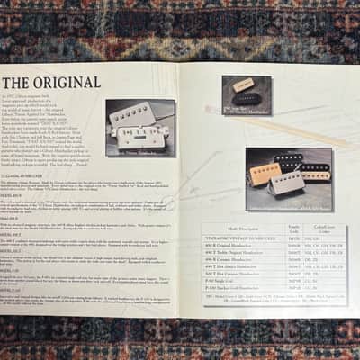 1991 Gibson Legendary Gibson Pickups Dealer Catalogue! E18-2 image 3