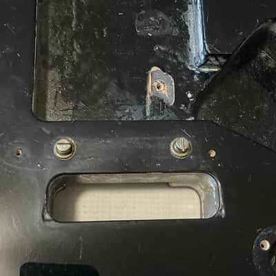 1991 USA Fender American Standard Stratocaster Black Guitar Body 2 Post Tremolo Ready w/ Pickguard image 7