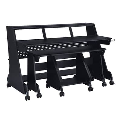 Musiea EX88 Series 88 Keys Music Studio Desk Workstation with Rack Cabinet (Black) image 3