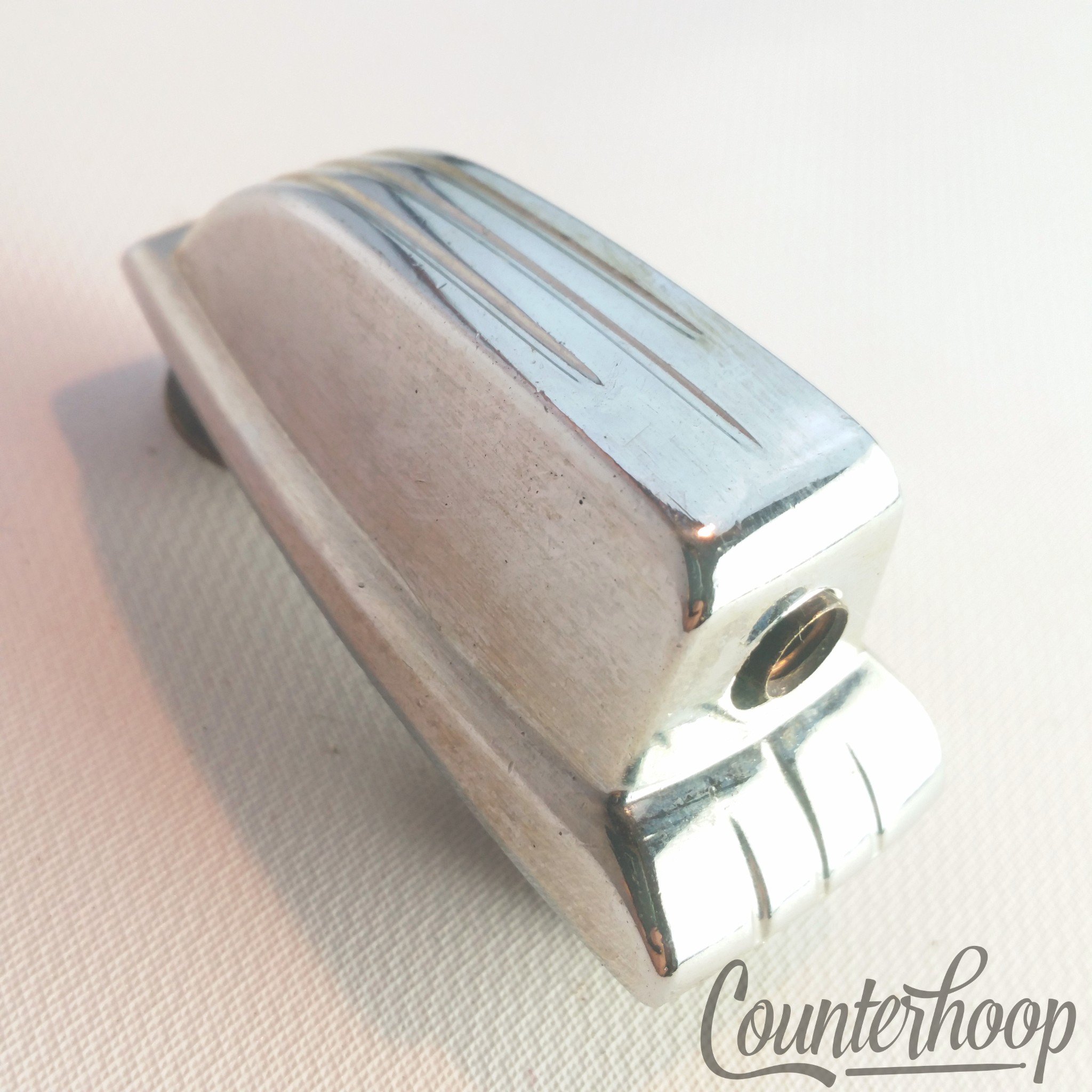 Ludwig Bass Drum / Floor Tom Lug Vintage Chrome Short Swivel Classic 60s USA* - Mint / 6.95/24.95 — main photograph