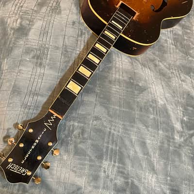 Vintage Gretsch for restoration / repair / luthier ELECTROMATIC 1953. or 1954 - Sunburst (worn) But original image 14