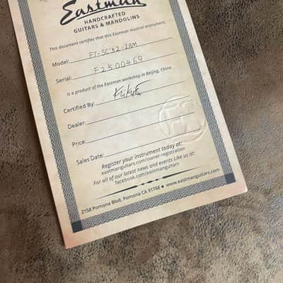 Eastman Fullertone SC'52 IBM - Ice Blue Metallic - incl. Gigbag - NEW - 2,964 kg image 15