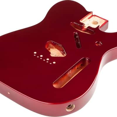 Genuine Fender Mexico Tele/Telecaster SS Alder Body Vintage Bridge Mount - RED image 2