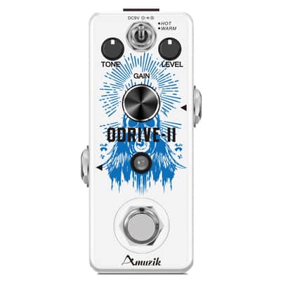 AMUZIK LEF-302B ODRIVE-II TS Overdrive Pedal Dual Warm/Hot Mode True Bypass Mini Metal Guitar Warm Drive Effect--Shipped from Irvine Warehouse in California by USPS image 4