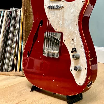 Fender Telecaster Thinline 1971 - Candy Apple red image 3
