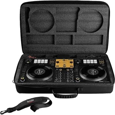 Hercules DJ DJControl Inpulse T7 Premium Edition 2-Channel Motorized DJ Controller With Premium Fader Module and Travel Bag 2024 - Gold image 8