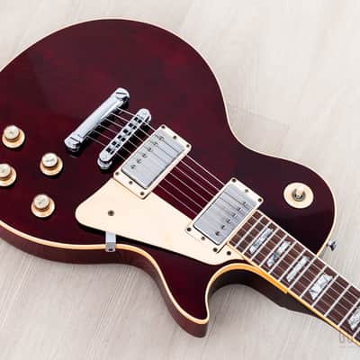 1978 Gibson Les Paul Standard Vintage Guitar Wine Red w/ T Tops, Case image 8