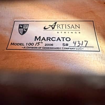 Artisan Strings Marcato Model 100 15" Viola 2006 SN: 4317 image 2