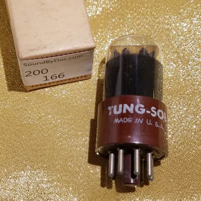 Tung-Sol ONE (1) 6SL7GT dual triode tNOS AT1000 TESTED Vacuum Tube greyglass 6SL7 1941-1975 image 1