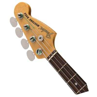 Used Fender JMJ Road Worn Mustang Bass - Faded Daphne Blue w/ Rosewood FB image 4