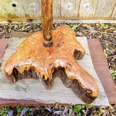 Hand Crafted, Forest Wood, (Possibly Enchanted) Microphone Stand image 3