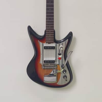 Teisco ET 230 Sharkfin 1967 Sunburst finish Excellent condition image 2