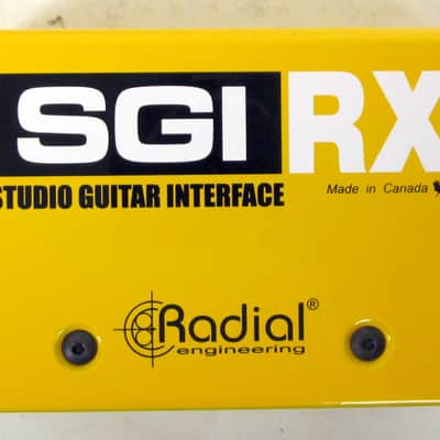 Used Radial SGI Studio Guitar Interface Instrument Line Driver Yellow VGC image 12