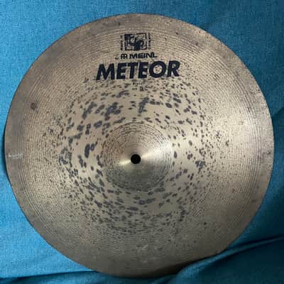 Meinl Meteor 14” Brass Hi-hat cymbals 1980s - Brass image 4